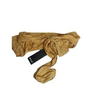 Nasty Gal Women's Xsmall 2 Yellow Striped Tie Front Bandeau Beach Cord